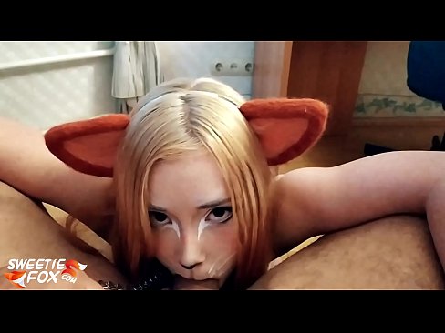 ❤️ Kitsune jibla 'dick u cum f'ħalqha Sess ta' kwalità lilna ❌